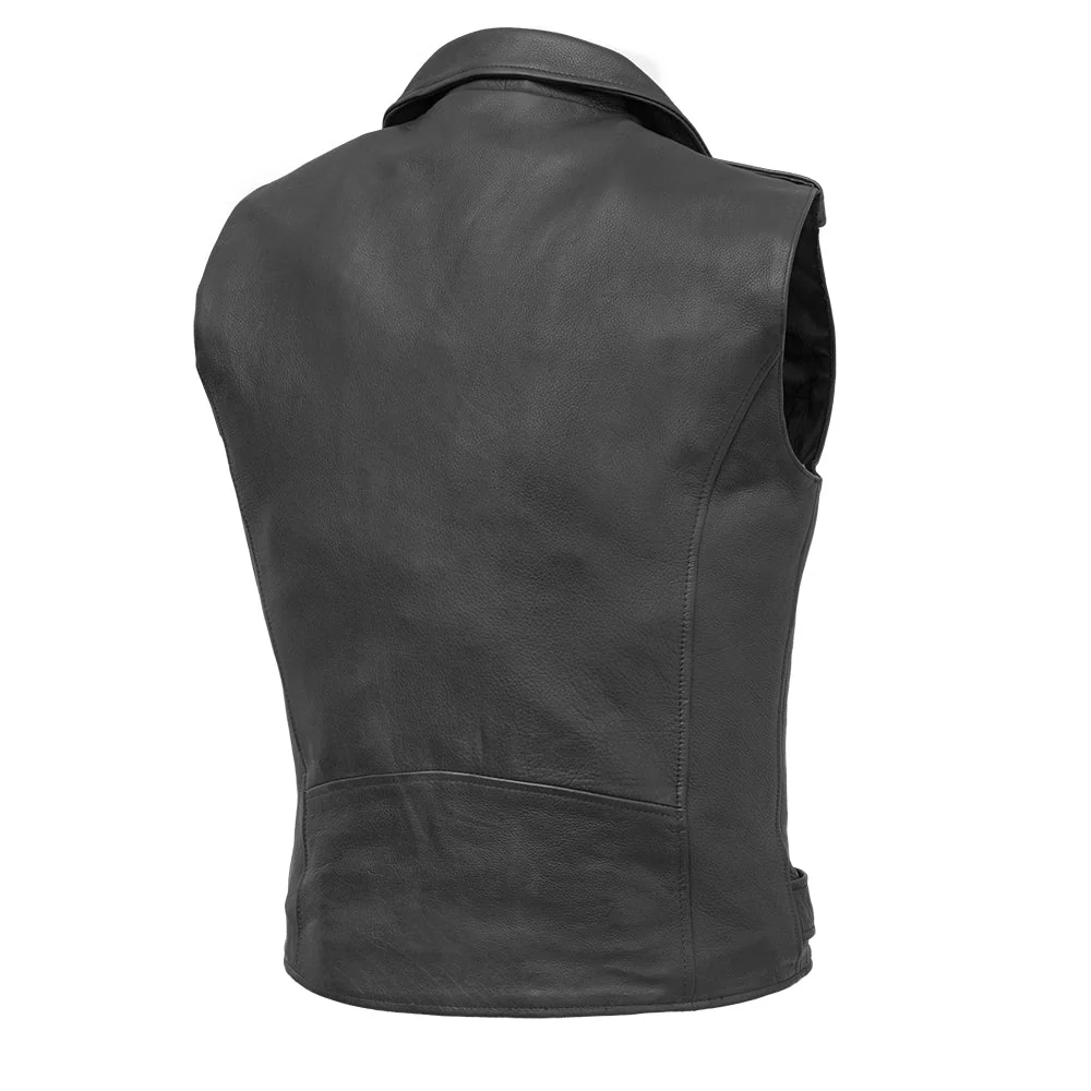 Rockin - Men's Motorcycle Leather Vest - Image 2