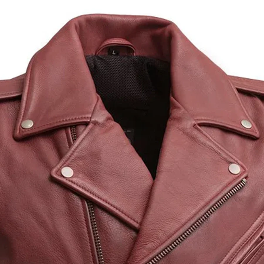 Roller - Men's Motorcycle Leather Vest - Image 3