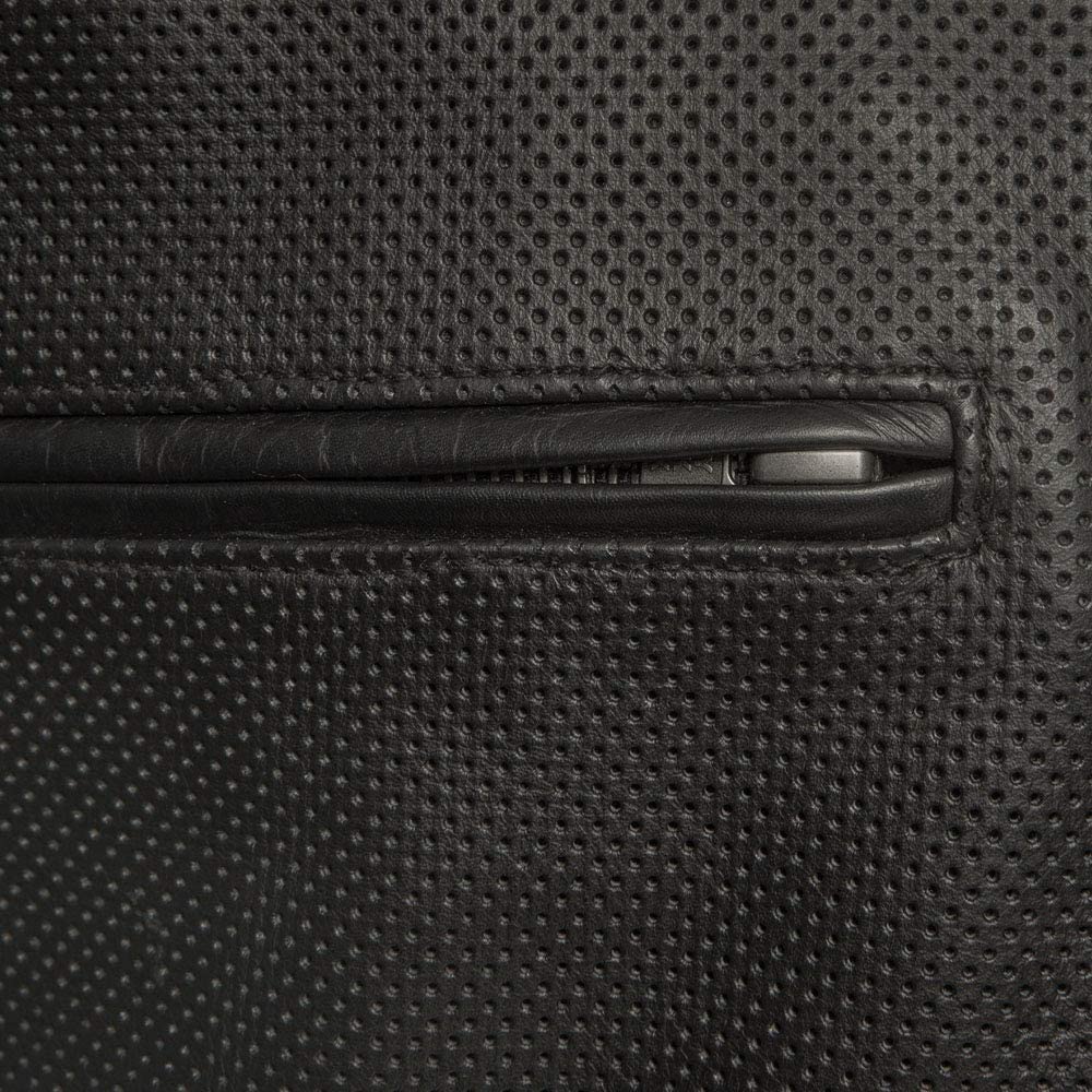 Turbine Men's Motorcycle Perforated Leather Jacket - Image 4