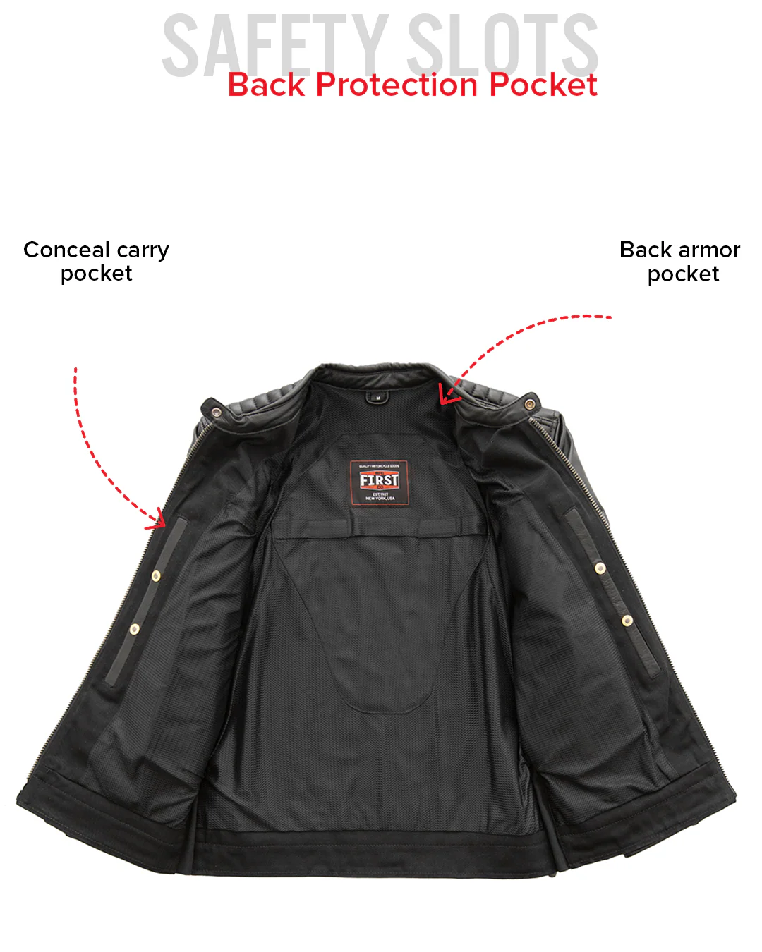 Daredevil Men's Motorcycle Twill/Leather Jacket - Image 5