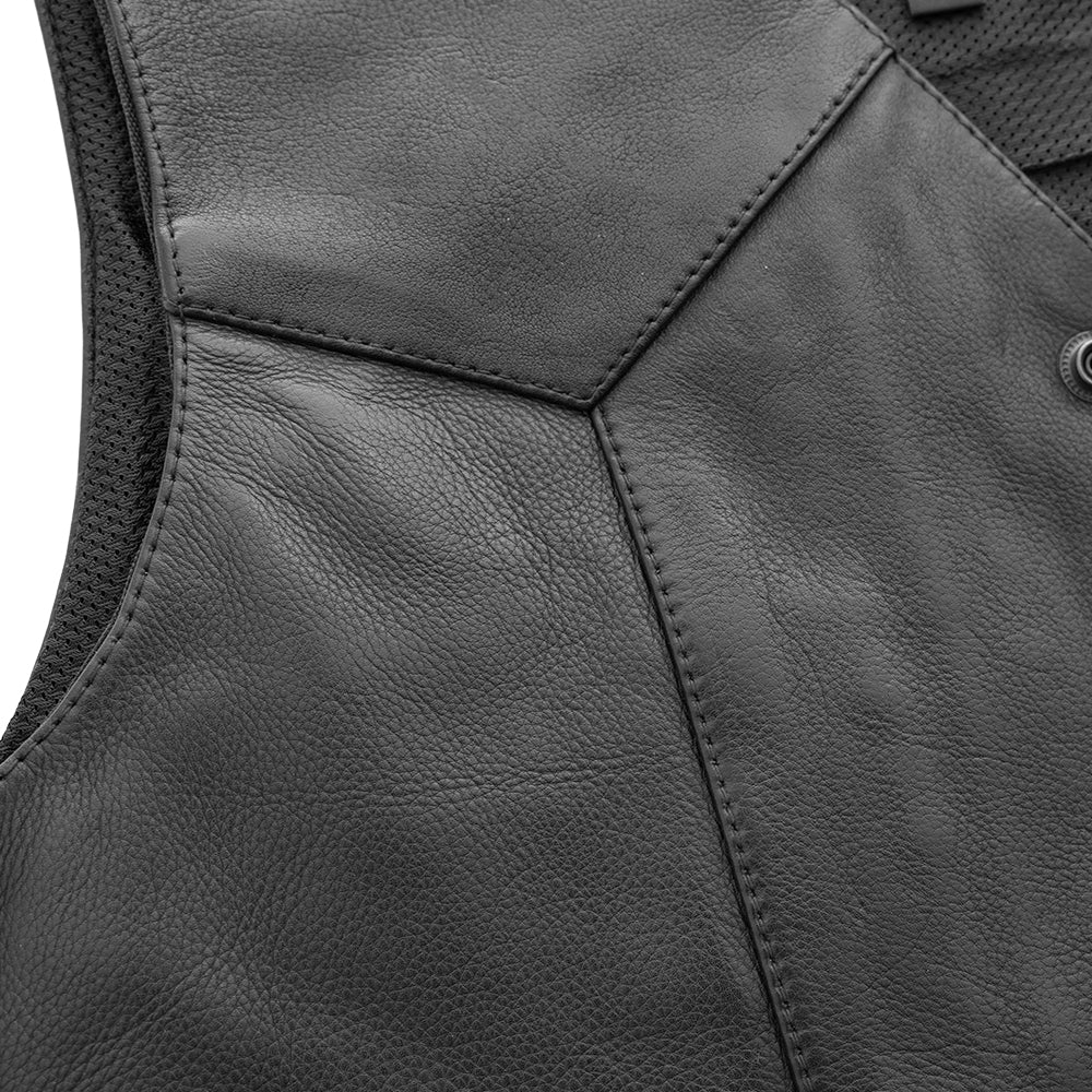 Texan Men's Motorcycle Western Style Leather Vest - Image 5