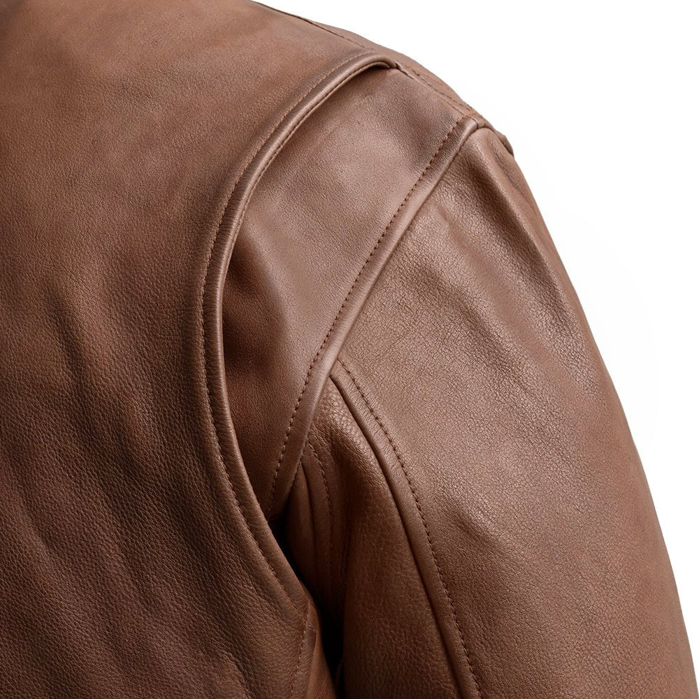 Moto Bomber - Men's Leather Jacket - Image 10