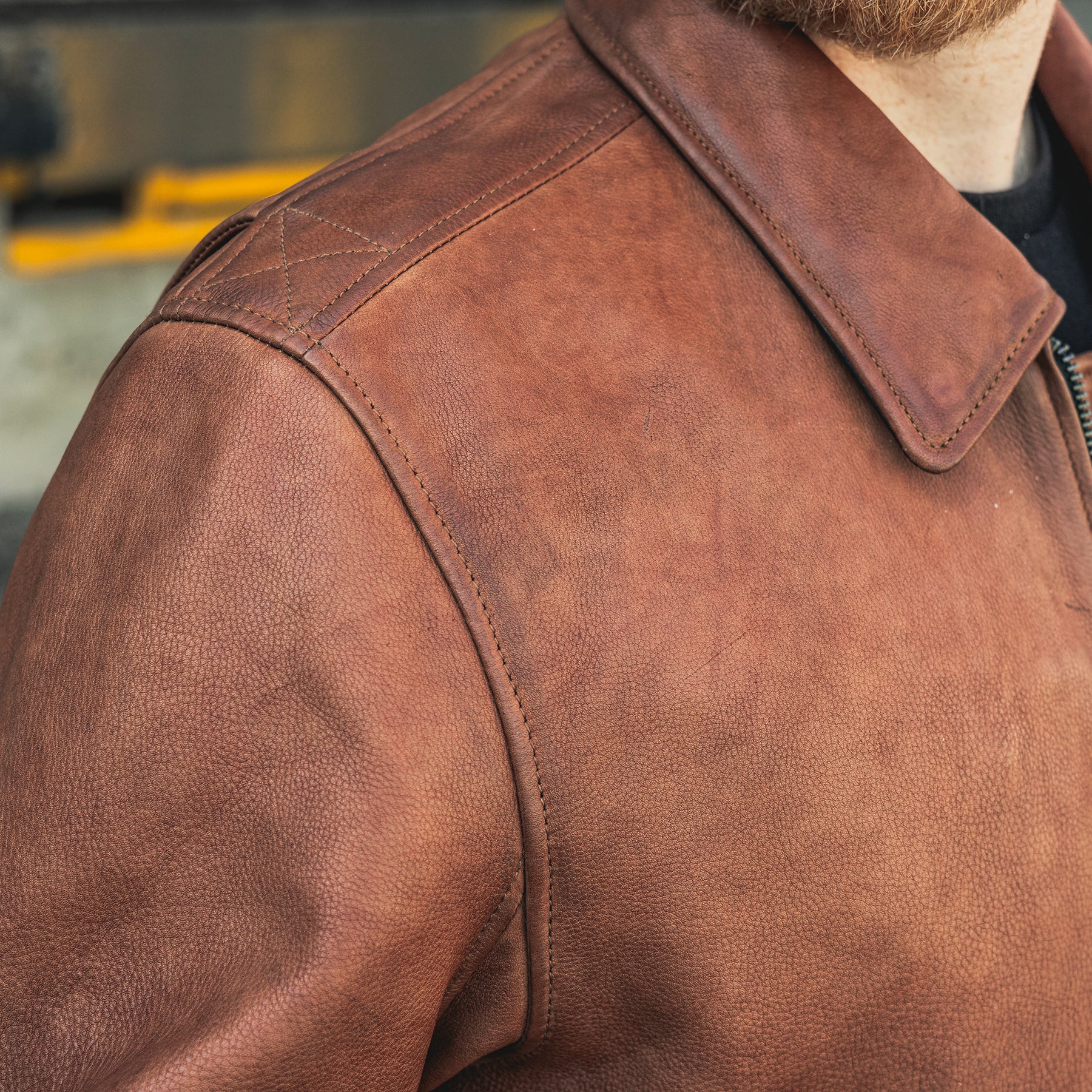 Moto Bomber - Men's Leather Jacket - Image 16