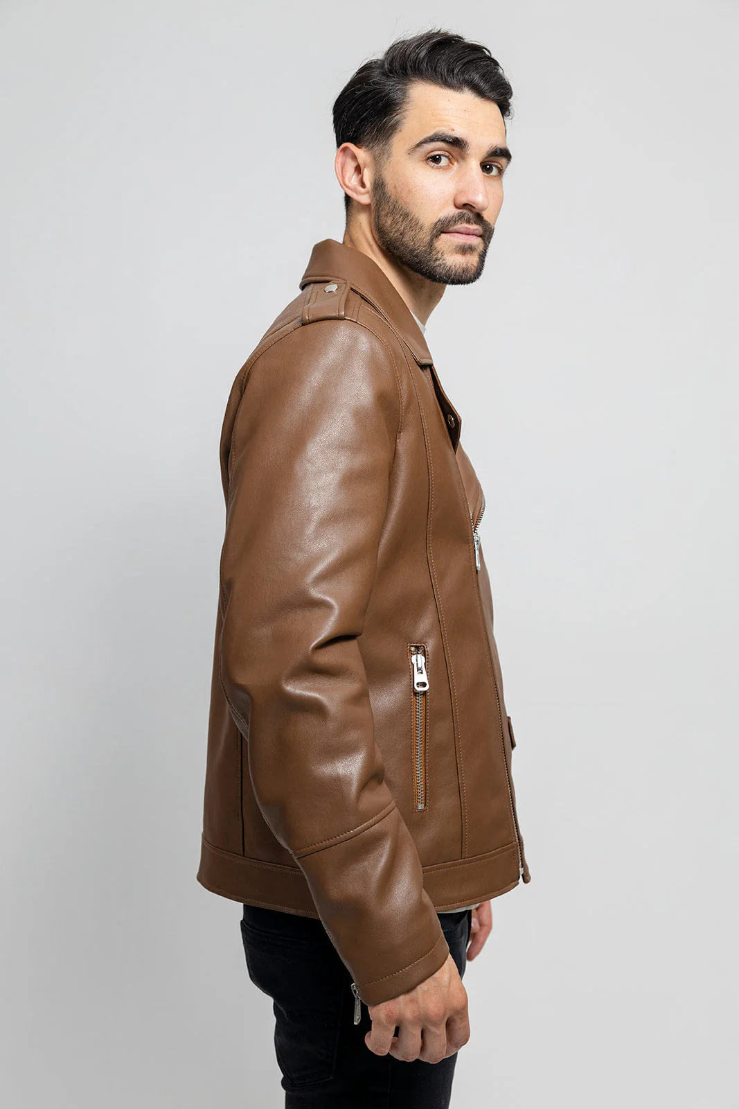 Nash Vegan Faux Leather Jacket - Image 6