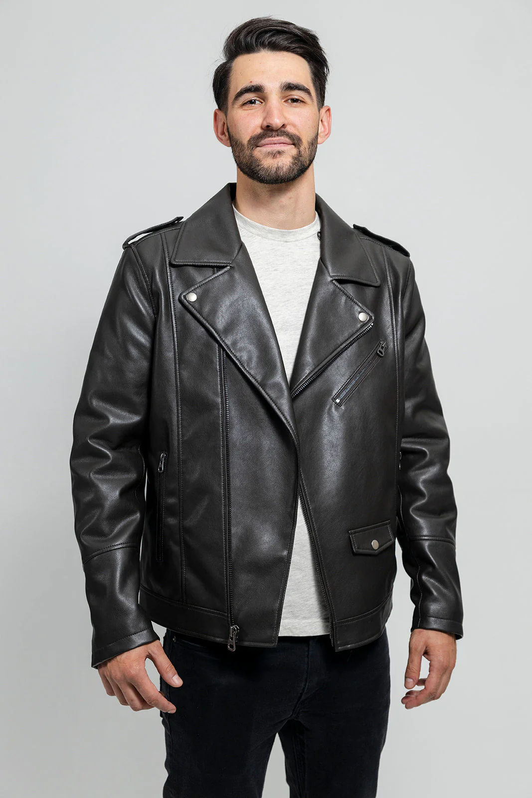 Nash Vegan Faux Leather Jacket - Image 8