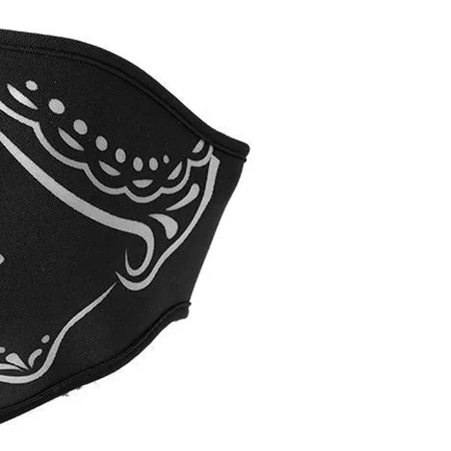 Neoprene Half Face Inverse Skull Riding Mask - Image 12