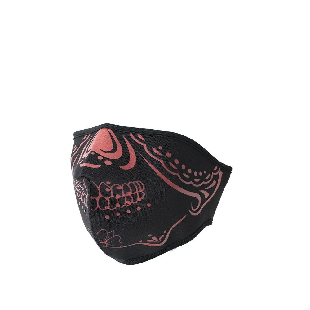 Neoprene Half Face Inverse Skull Riding Mask - Image 3