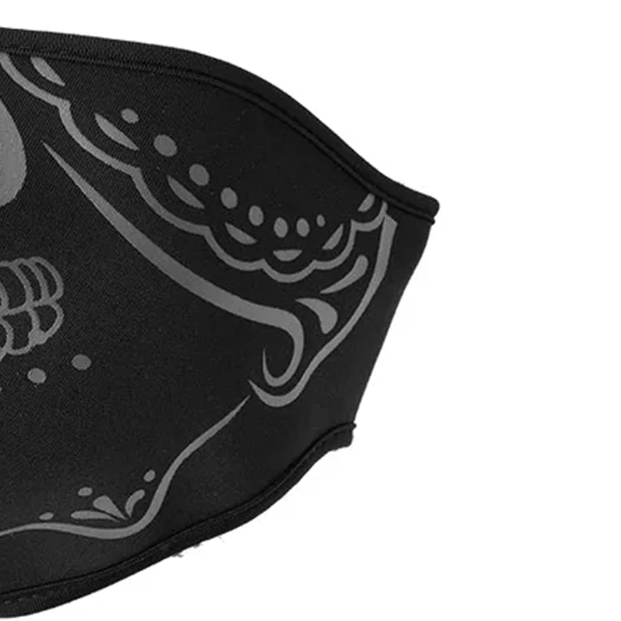 Neoprene Half Face Inverse Skull Riding Mask - Image 5