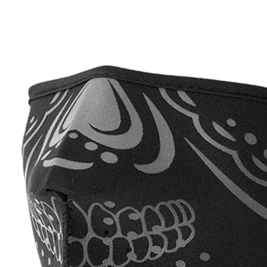 Neoprene Half Face Inverse Skull Riding Mask - Image 6
