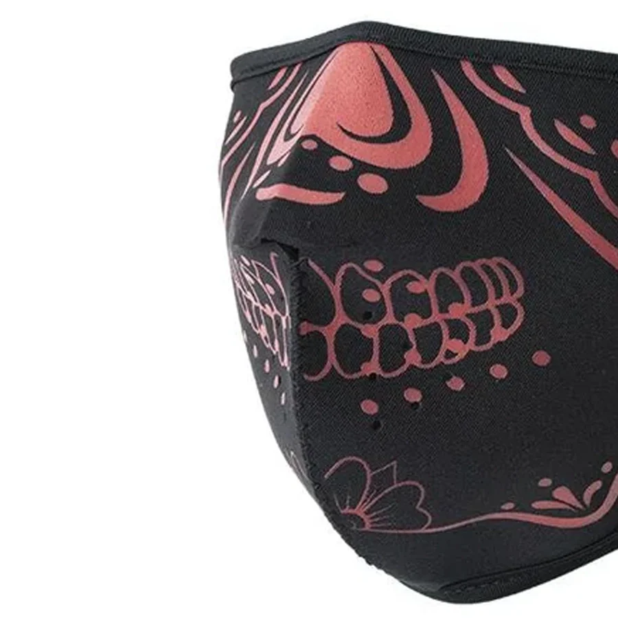 Neoprene Half Face Inverse Skull Riding Mask - Image 7