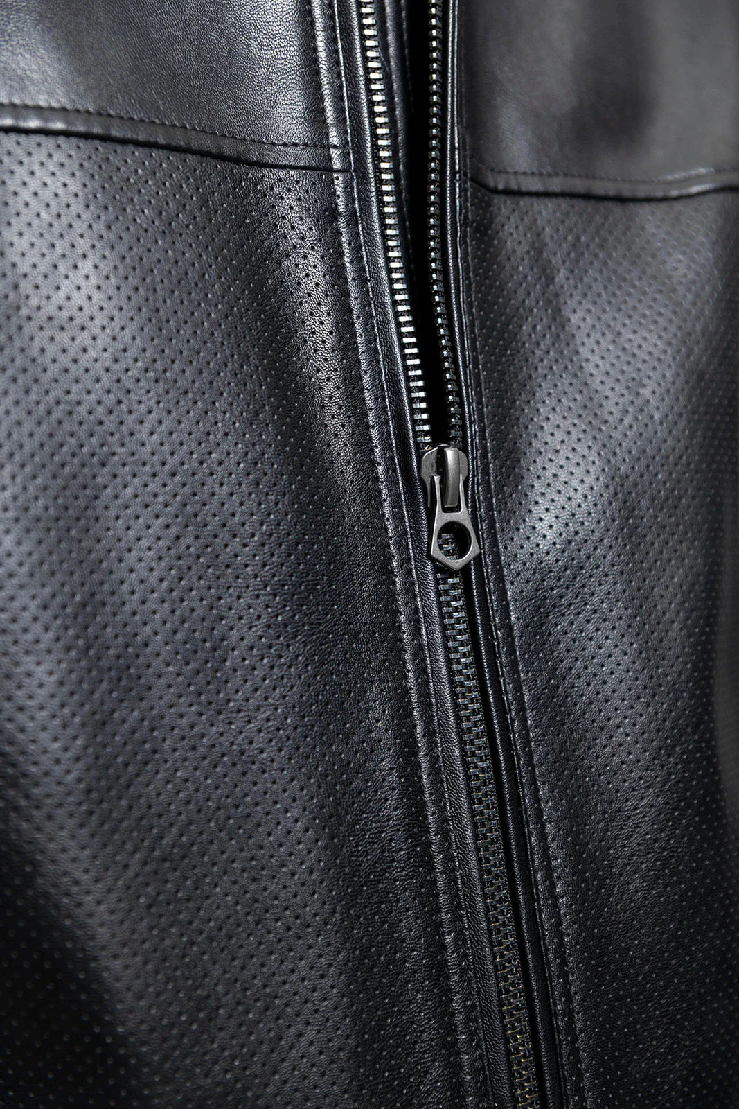 Oliver Men's Vegan Faux/Perforated Leather Jacket - Image 6