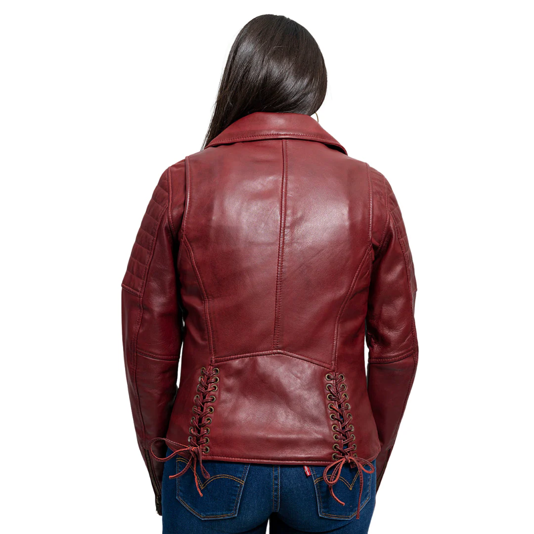 Princess Fashion Lambskin Leather Jacket - Image 3