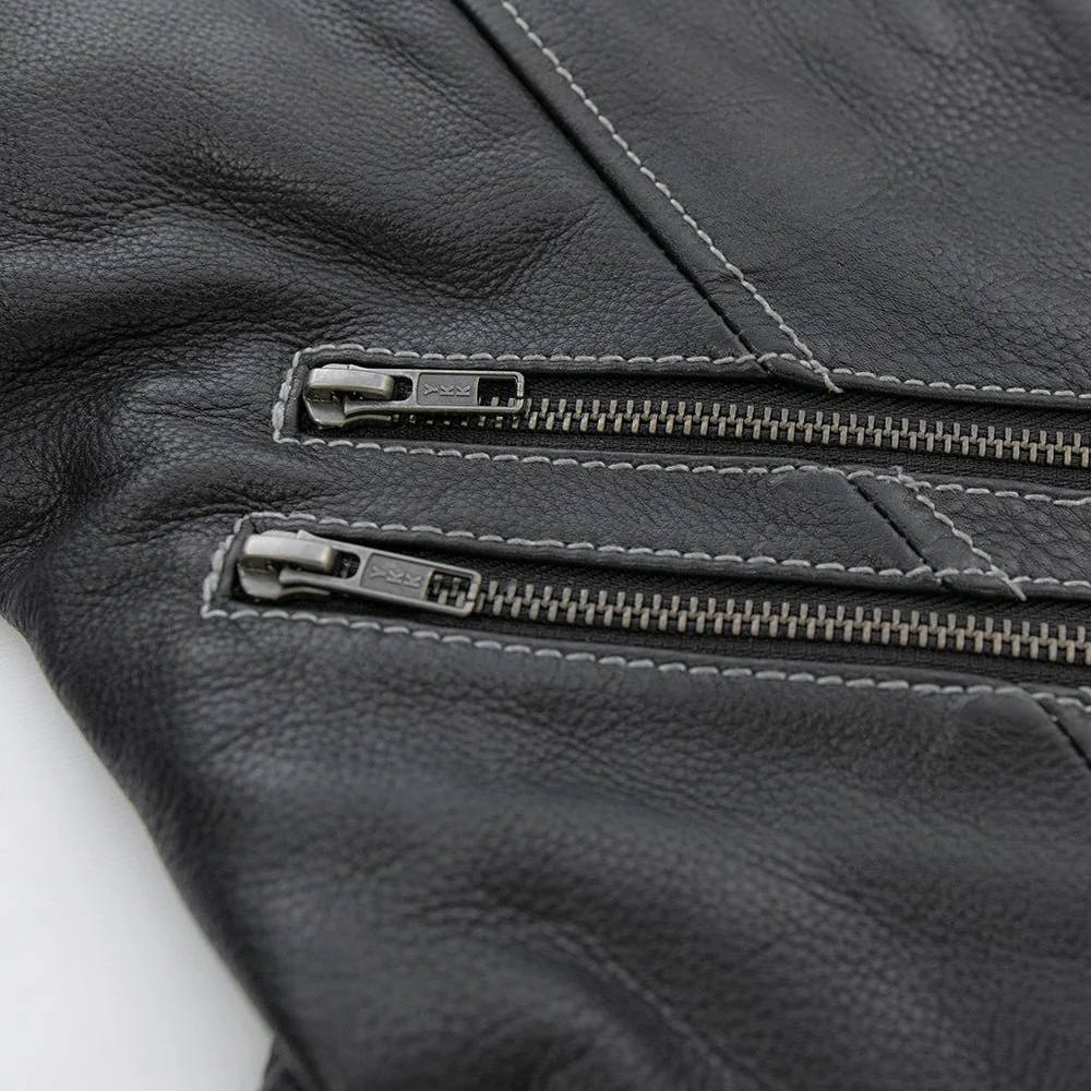 Quinn Women's Club Style Leather Vest - Limited Edition - Image 6