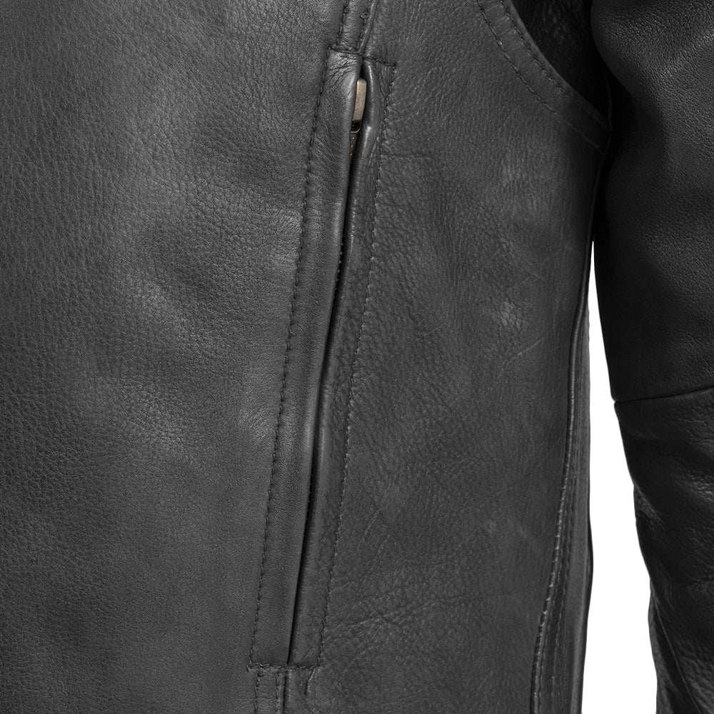 Raider Men's Motorcycle Leather Jacket - Image 5