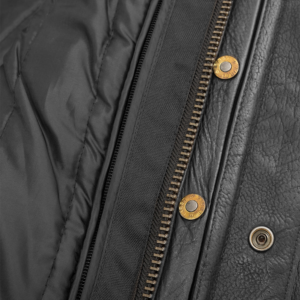 Raider Men's Motorcycle Leather Jacket - Image 7