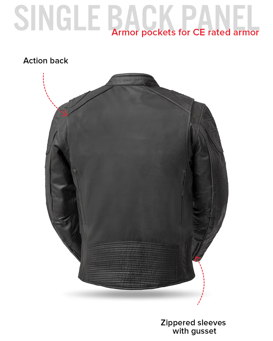 Raptor Men's Motorcycle Leather Jacket - Image 7