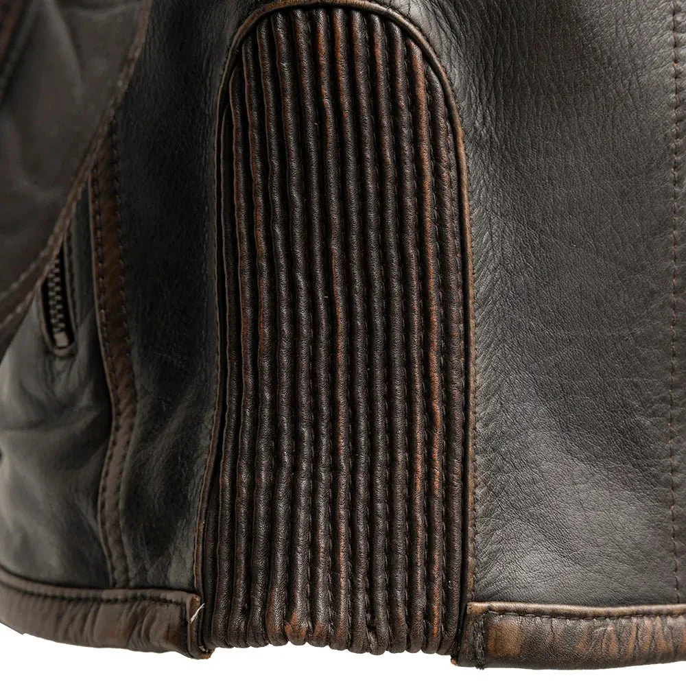 Rider Club - Men's Leather Motorcycle Jacket - Image 5