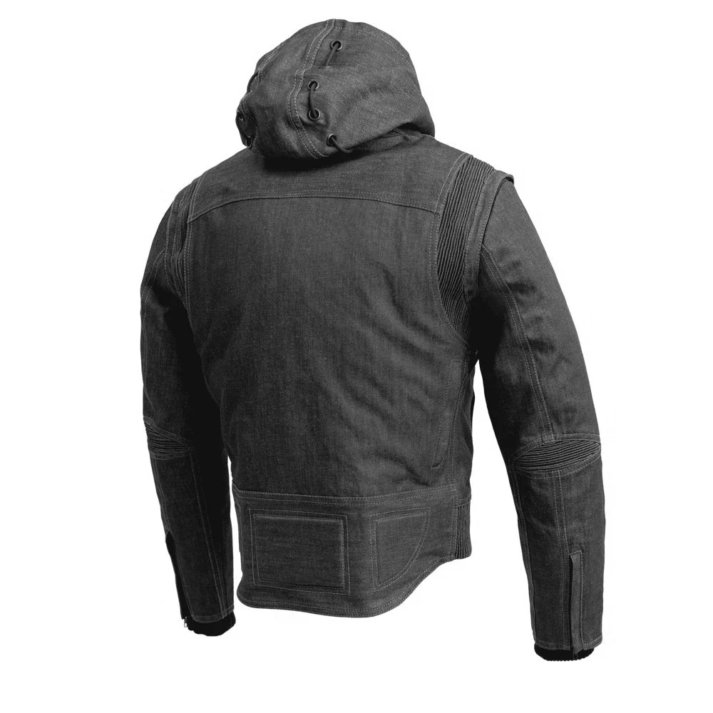 RYBAK Men's Denim Biker Club Jacket - Image 2