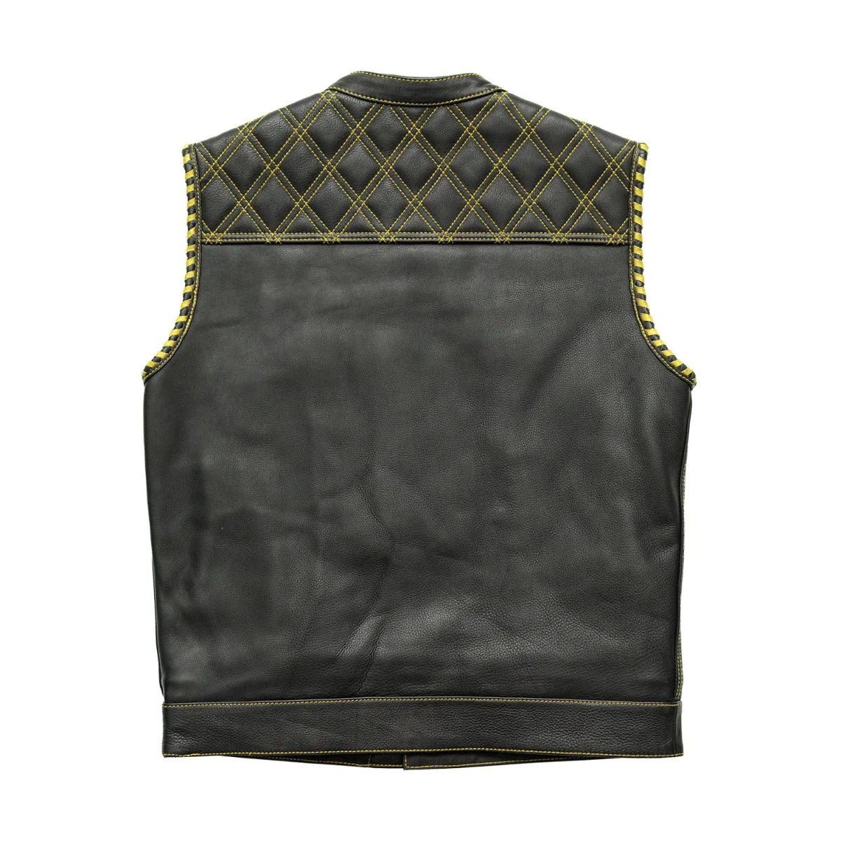 Sinister - Men's Motorcycle Leather Vest - Image 13