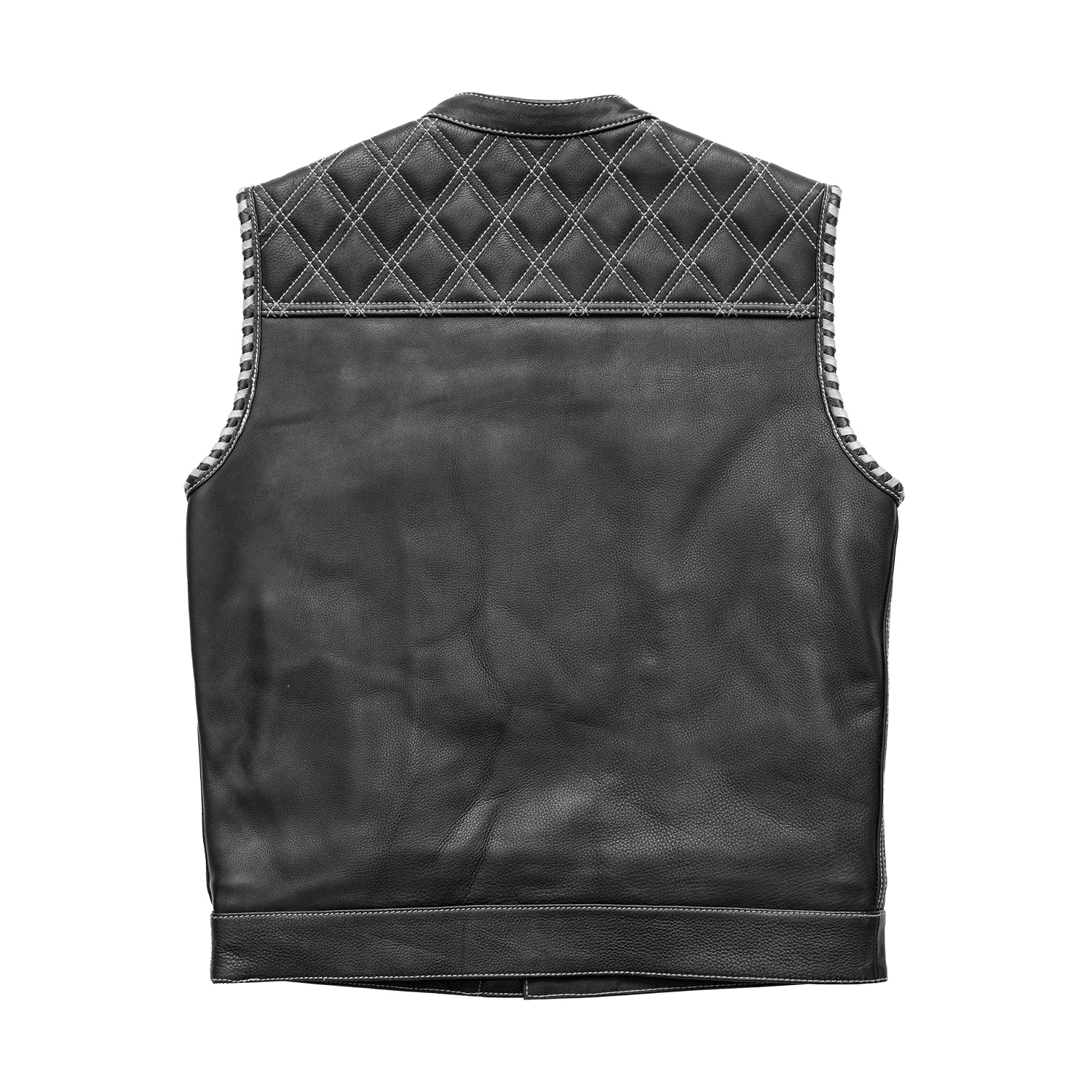 Sinister - Men's Motorcycle Leather Vest - Image 16