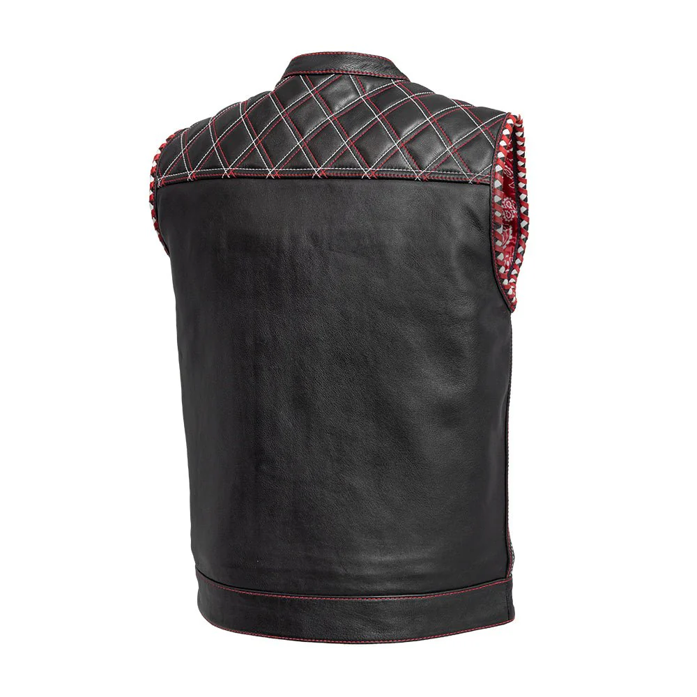 Sinister - Men's Motorcycle Leather Vest - Image 2