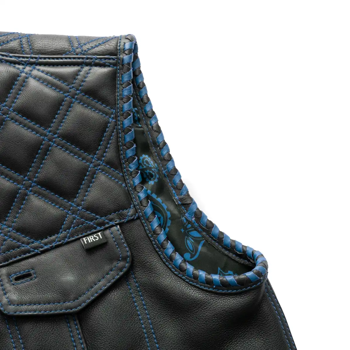 Sinister - Men's Motorcycle Leather Vest - Image 25