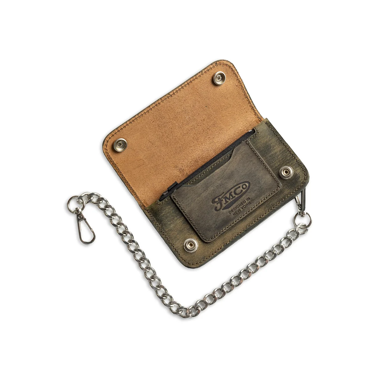 SMALL TRUCKER - Vegetable Tanned Leather Wallet - Image 11