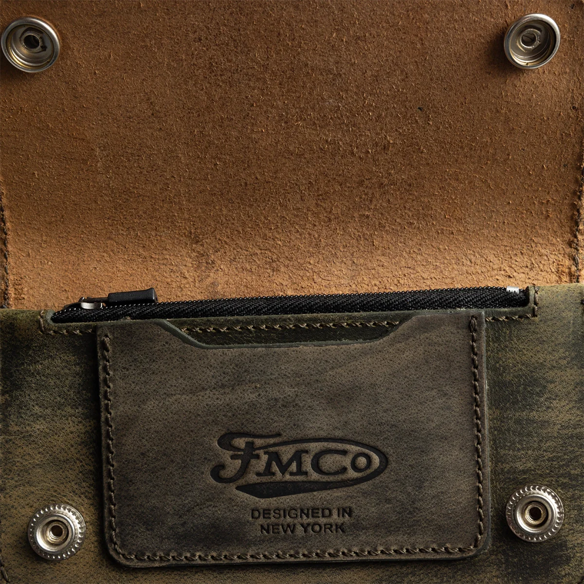 SMALL TRUCKER - Vegetable Tanned Leather Wallet - Image 12