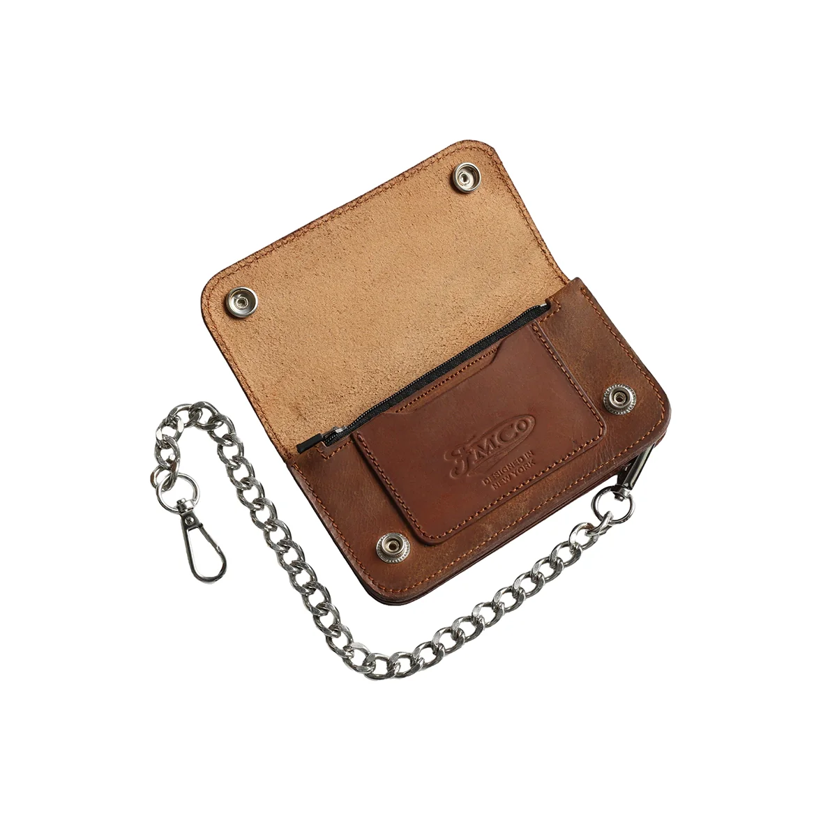 SMALL TRUCKER - Vegetable Tanned Leather Wallet - Image 14