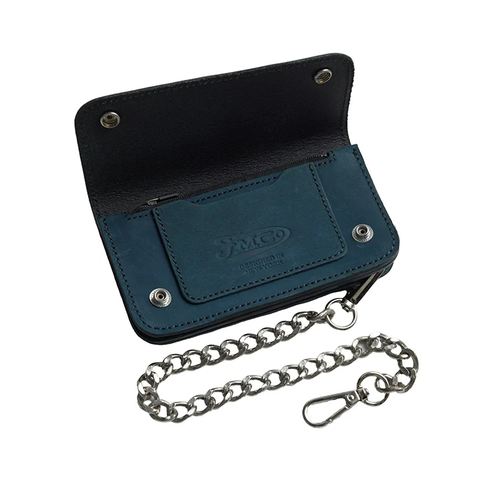 SMALL TRUCKER - Vegetable Tanned Leather Wallet - Image 25