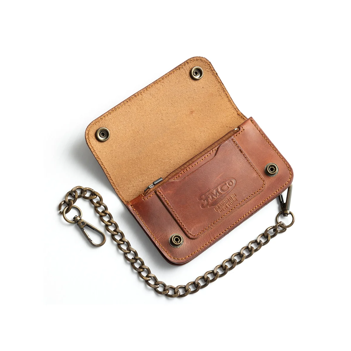 SMALL TRUCKER - Vegetable Tanned Leather Wallet - Image 32