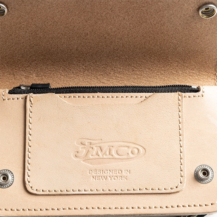 SMALL TRUCKER - Vegetable Tanned Leather Wallet - Image 4