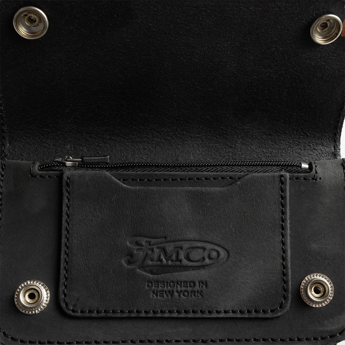 SMALL TRUCKER - Vegetable Tanned Leather Wallet - Image 8