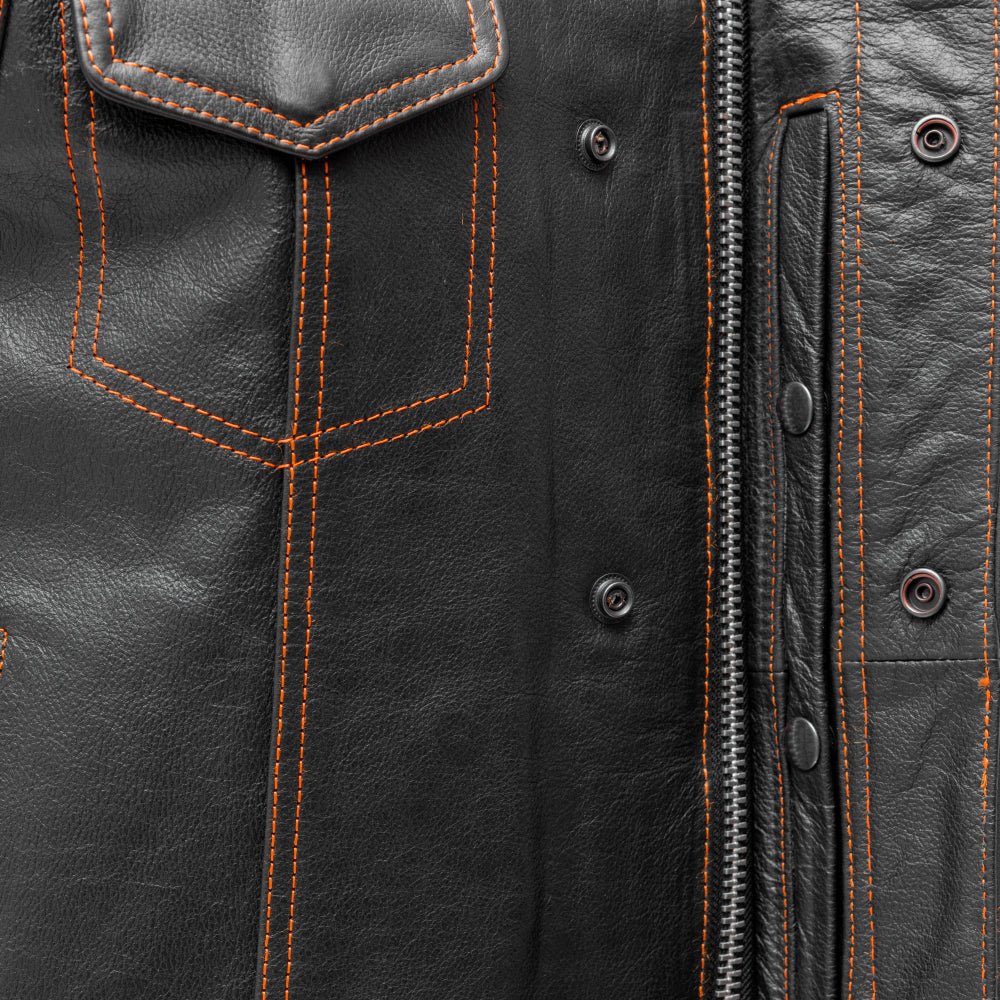 The Cut Men's Motorcycle Leather Vest, Multiple Color Options - Image 18