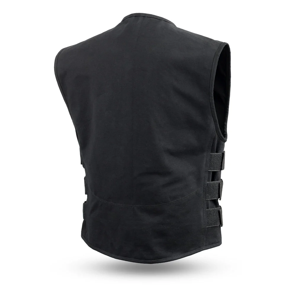 Knox - Men's Motorcycle Swat Style 20oz. Canvas Vest - Image 2