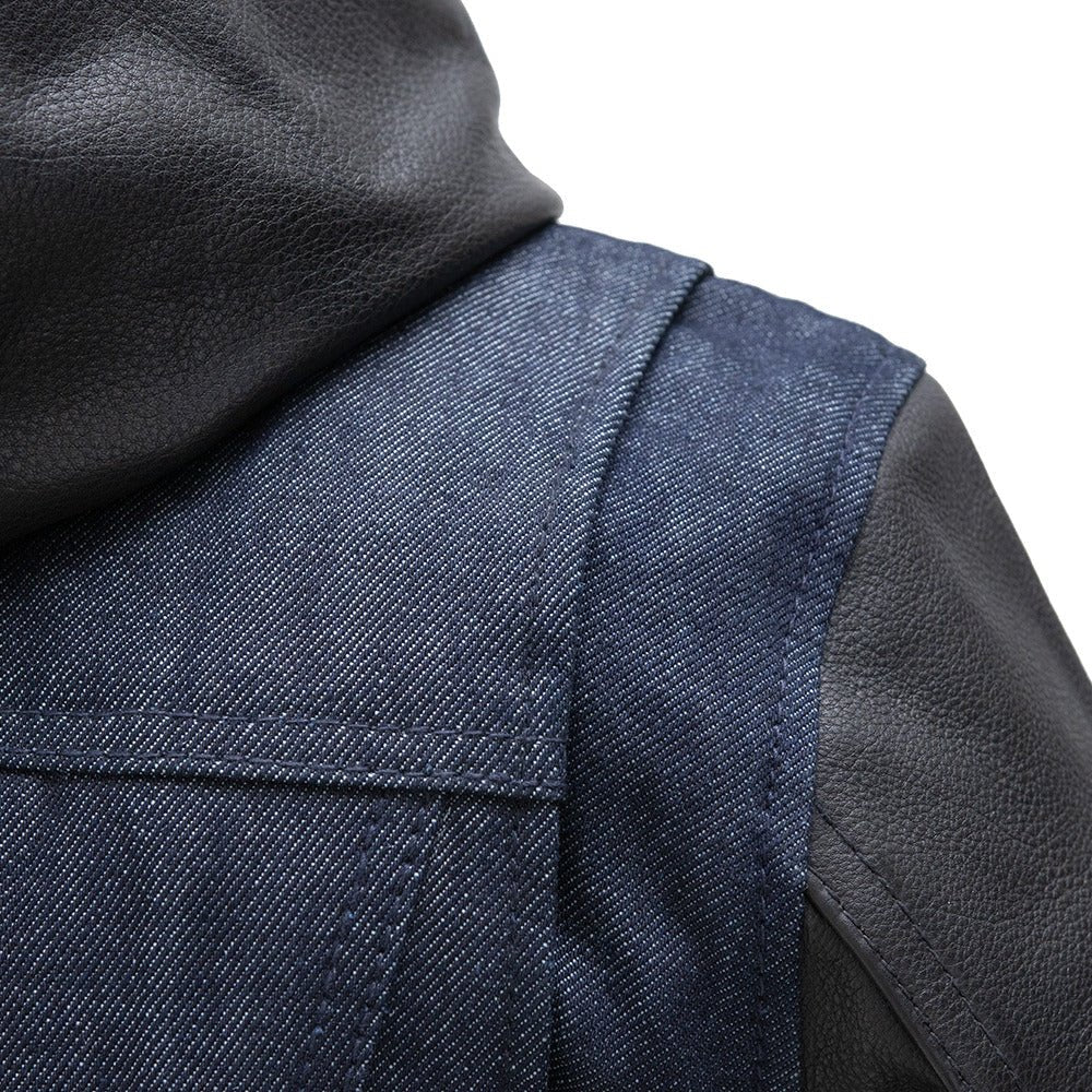 Holli - Motorcycle Denim/Leather Jacket - Image 5