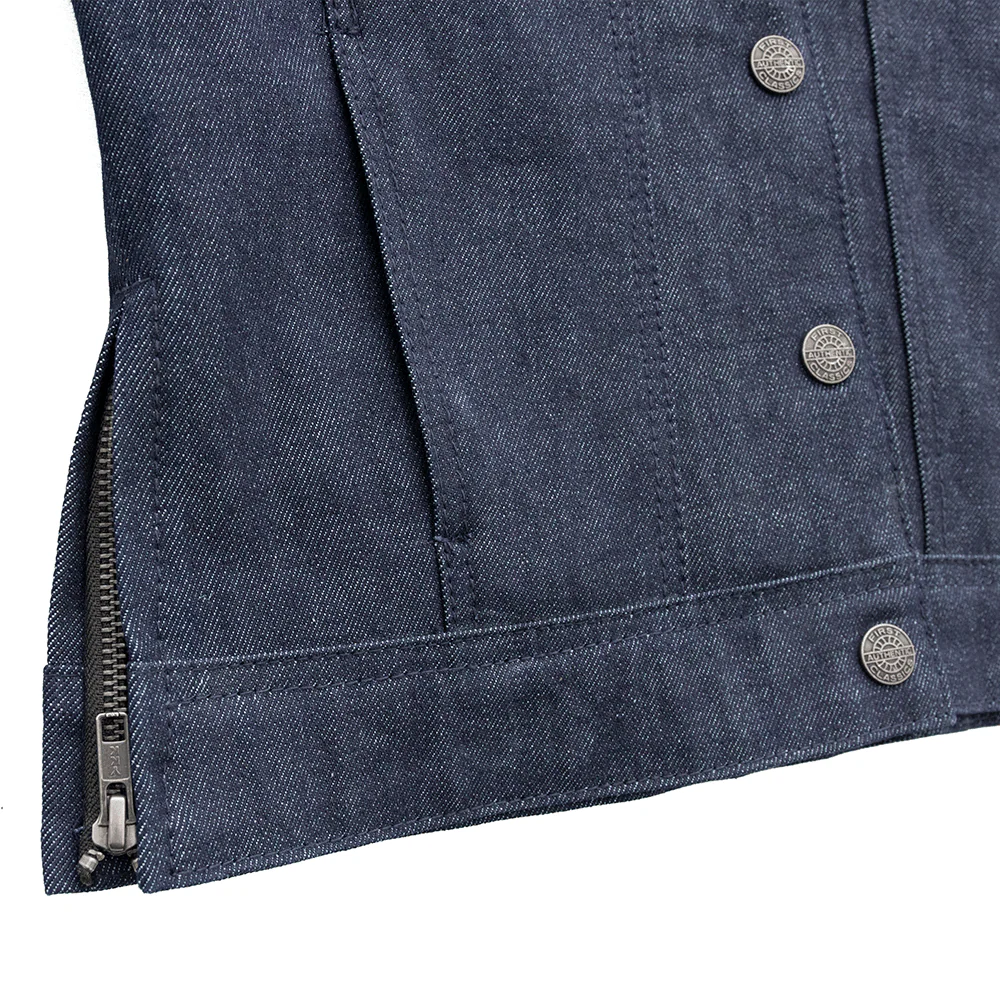 Holli - Motorcycle Denim/Leather Jacket - Image 6