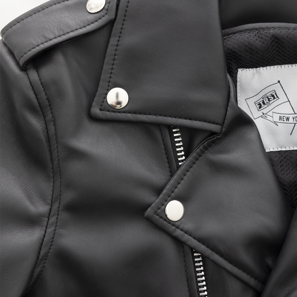 Cassandra - Women's Vegan Leather Motorcycle Jacket - Image 3